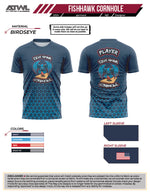 Load image into Gallery viewer, Fishhawk Cornhole Navy Full dye Jersey
