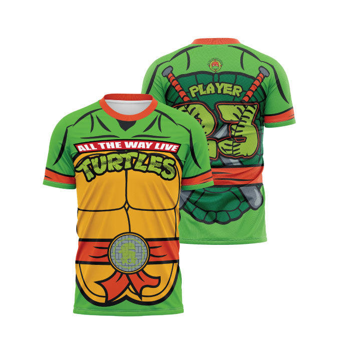 Cowabunga Turtles Mens Full Dye Jersey 2XL / Leonardo