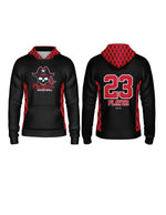 Load image into Gallery viewer, Parrish Pirates Black Full Dye Hoodie