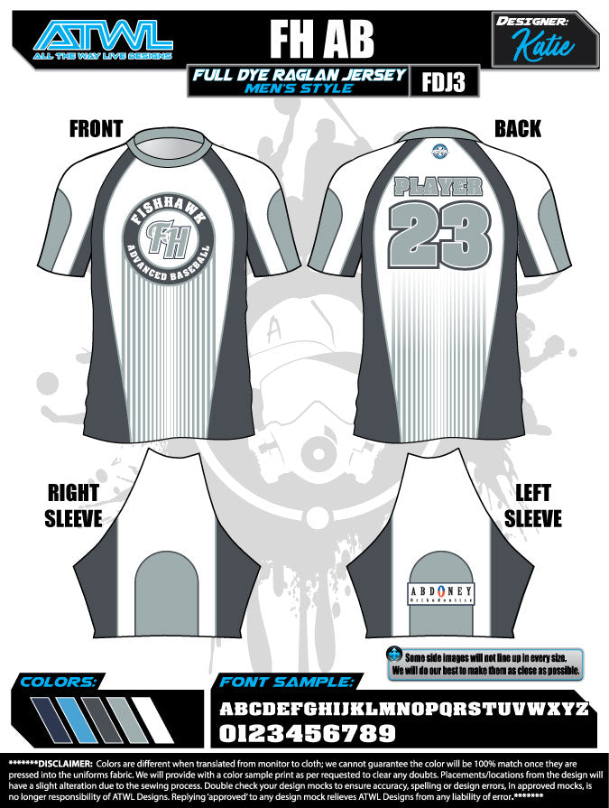 All The Way Live Designs East Bay Spring 2023 Baseball Jerseys YL