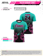 Load image into Gallery viewer, PH Canes Teal Men&#39;s full dye Jersey
