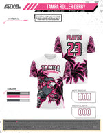 Load image into Gallery viewer, Tampa Roller Derby Mens Cut Full dye Jersey
