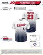 Load image into Gallery viewer, PH Canes Navy Full Button Full Dye Men&#39;s Jersey
