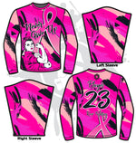 Team Tampa Breast Cancer Awareness Men's Full Dye Jersey YL / Navy