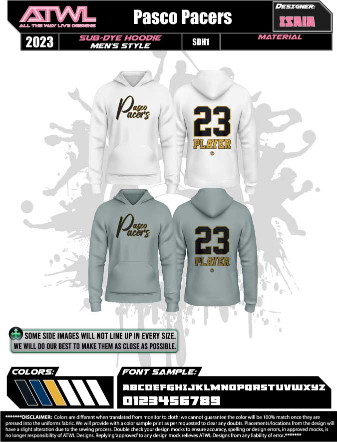 Pasco Pacers Sub Dye Hoody